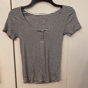 American Eagle stripped short sleeve shirt